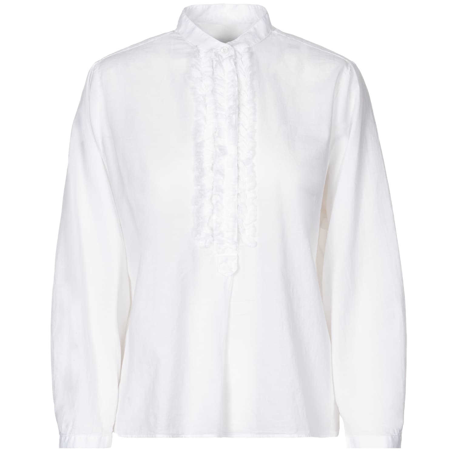 Baumwollbluse Camilla Weiß