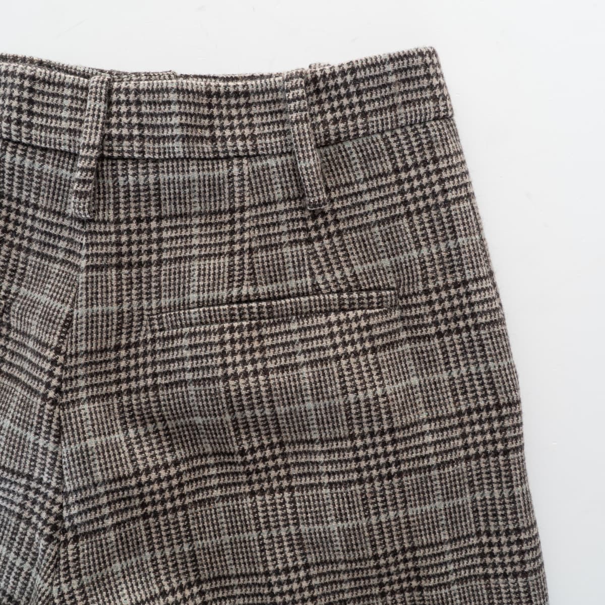Kiltie Wide Leg Hose Ginger Beige Kariert