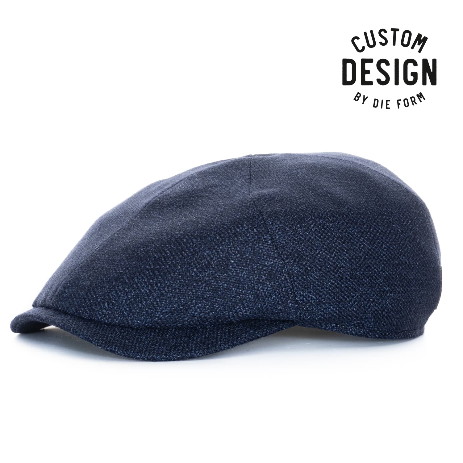 Newsboy Slim Cap Stahlblau Leinen-Baumwolle Newsboy Slim Cap Stahlblau Leinen-Baumwolle