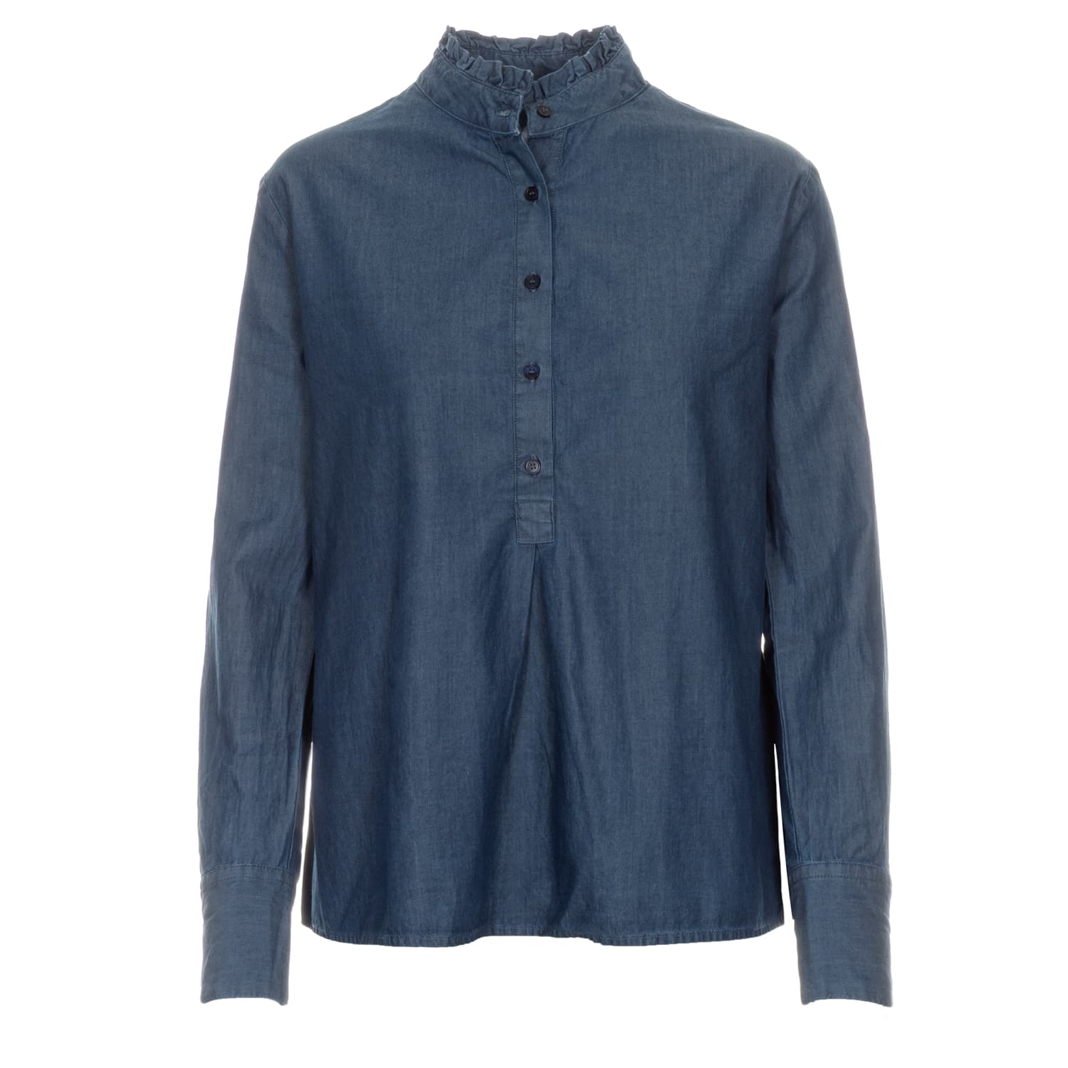 Bluse mit Stehkragen