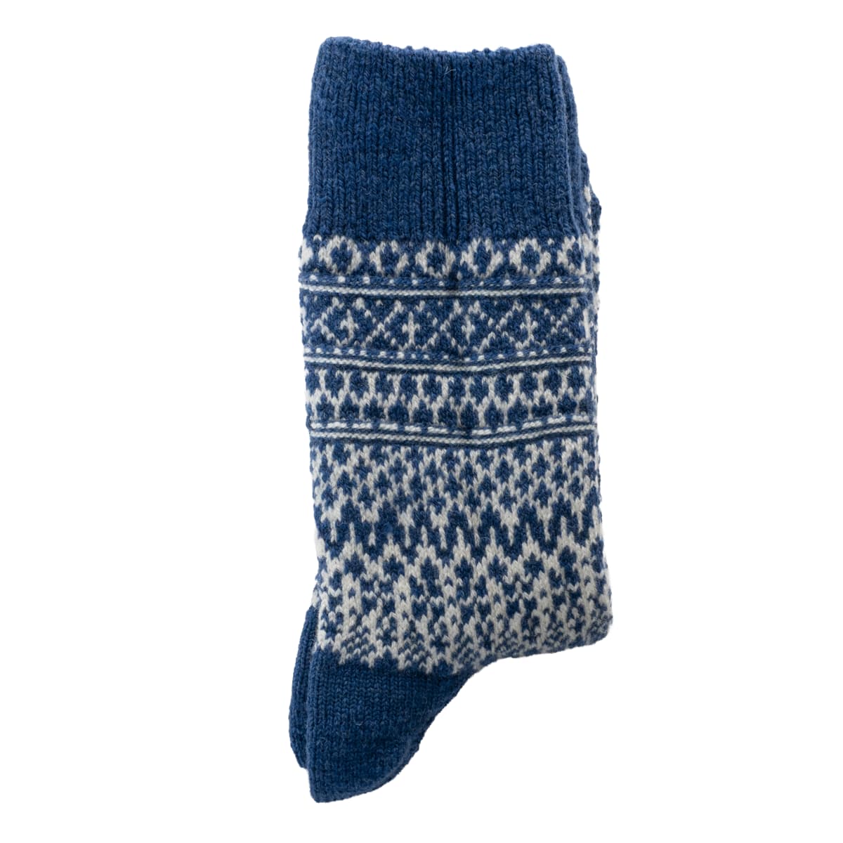 Jacquard Woll Socken