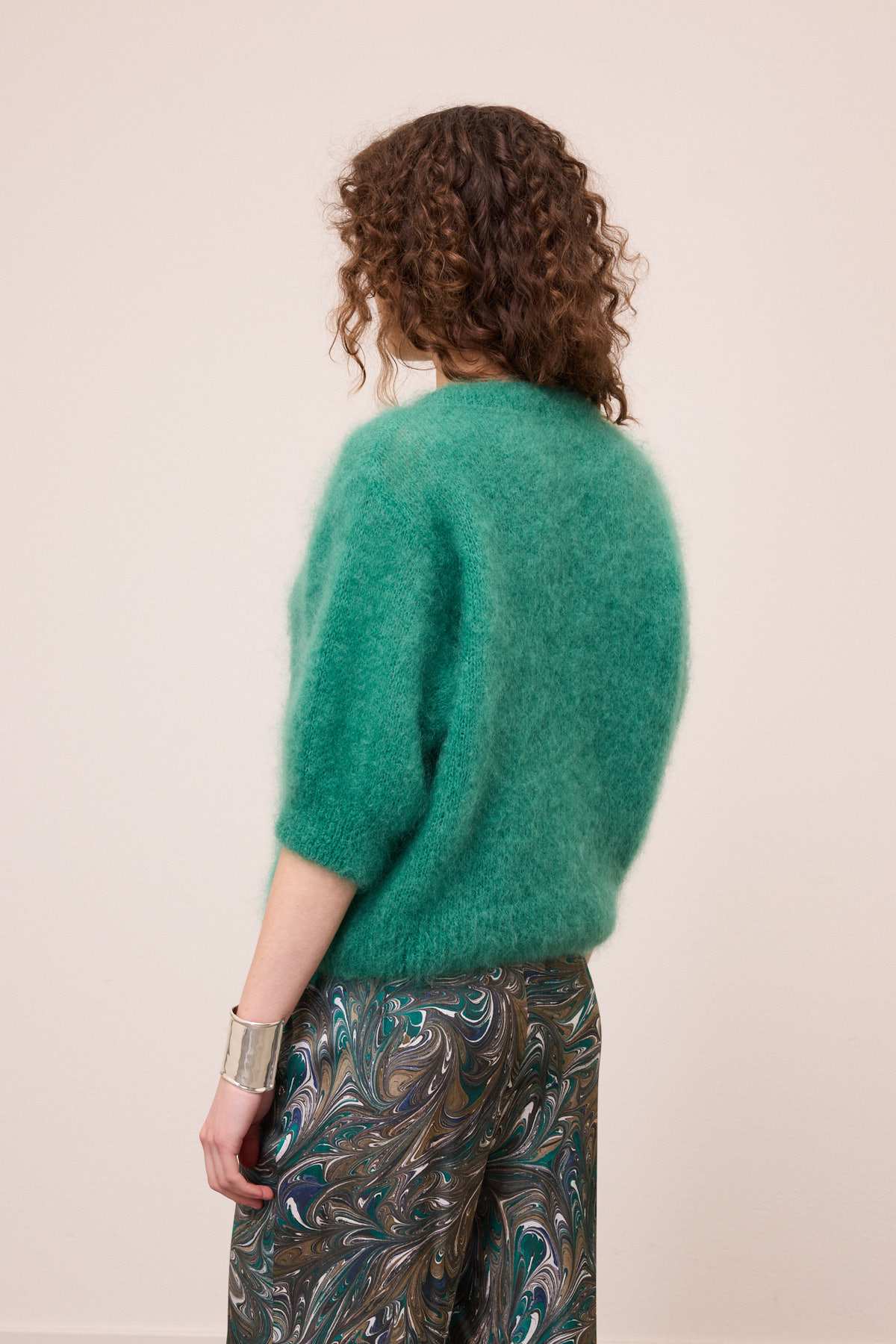 Strickpullover mit Halbarm