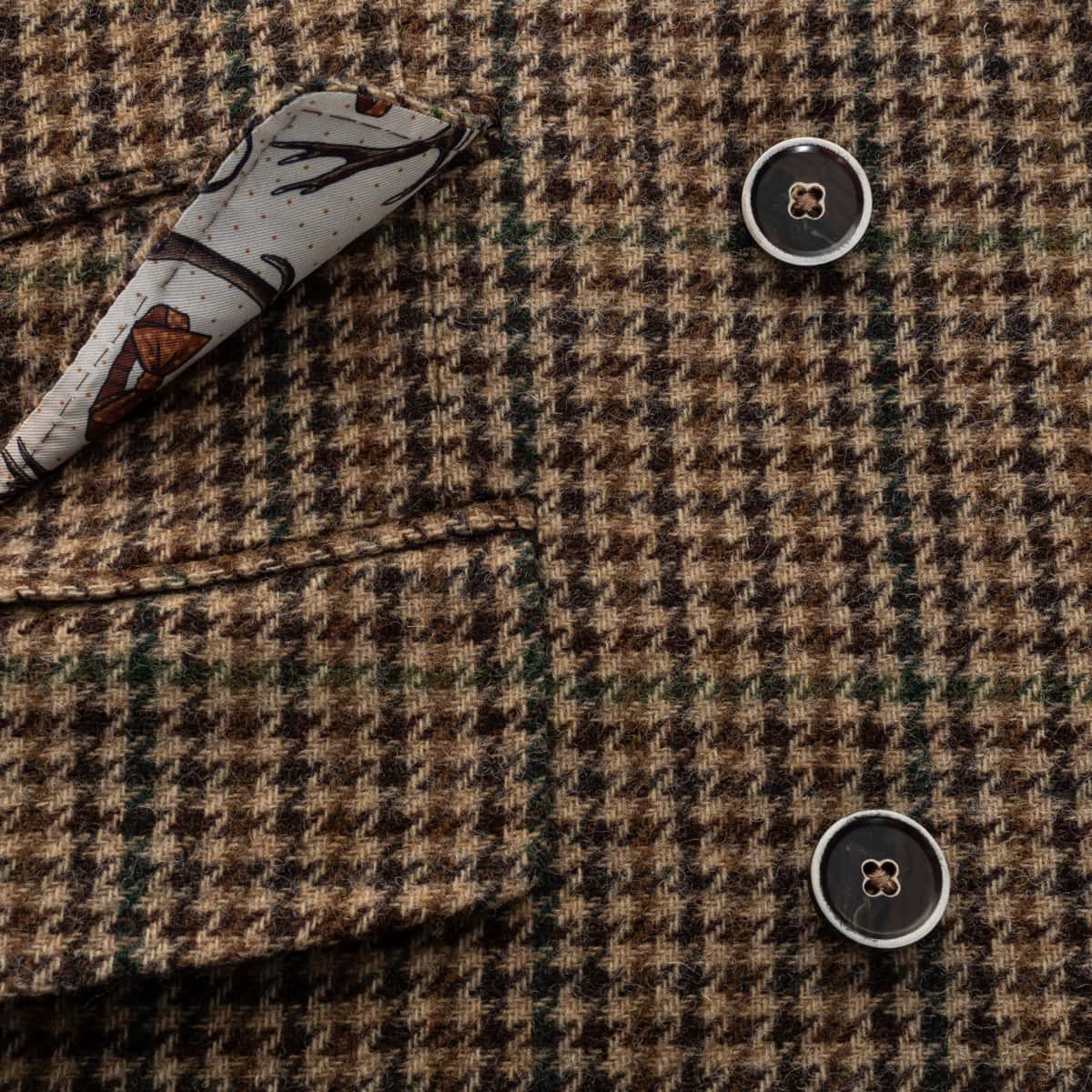 Tweed Mantel Shetland Wolle