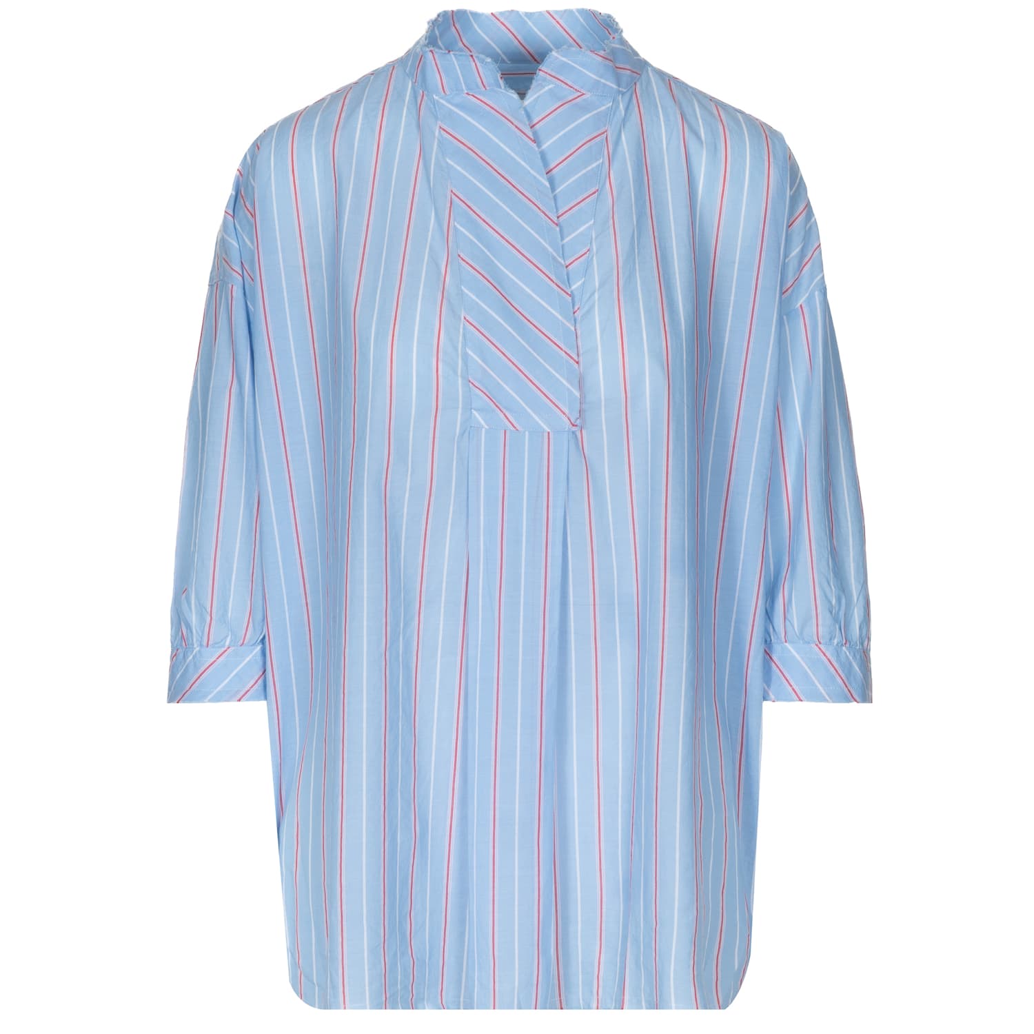 Gestreifte Baumwollbluse