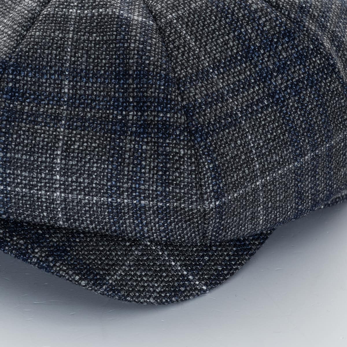 Newsboy Classic Cap Wolle-Seide Grau