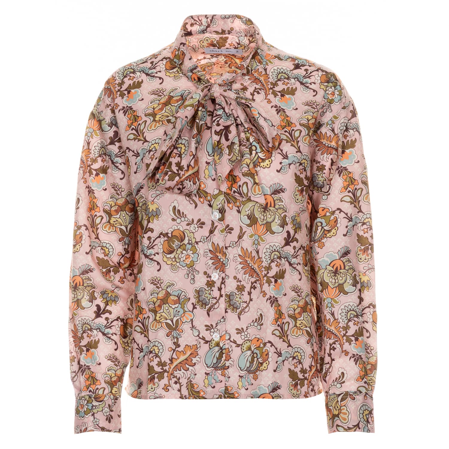 Baumwollbluse mit Schluppe
