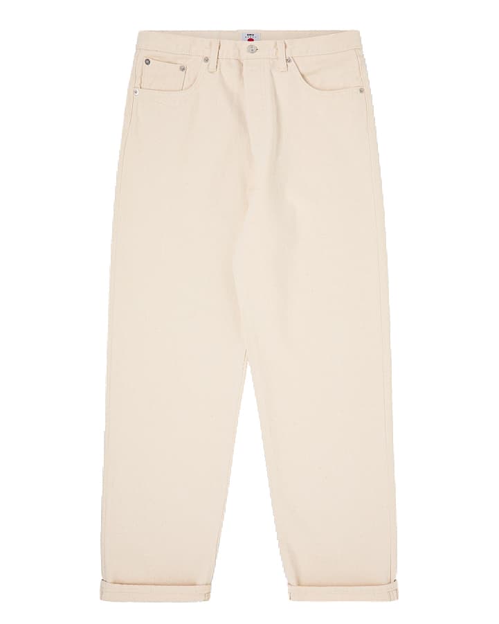 Loose Jeans Natural Rinsed Kurabo Denim