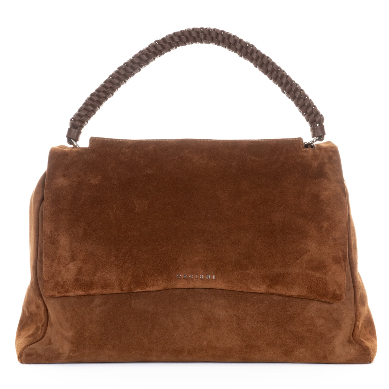 Tasche Velourleder Hellbraun
