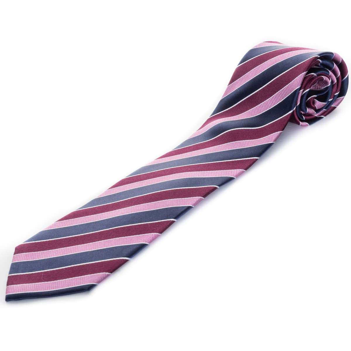 Krawatte Albert Pink Gestreift
