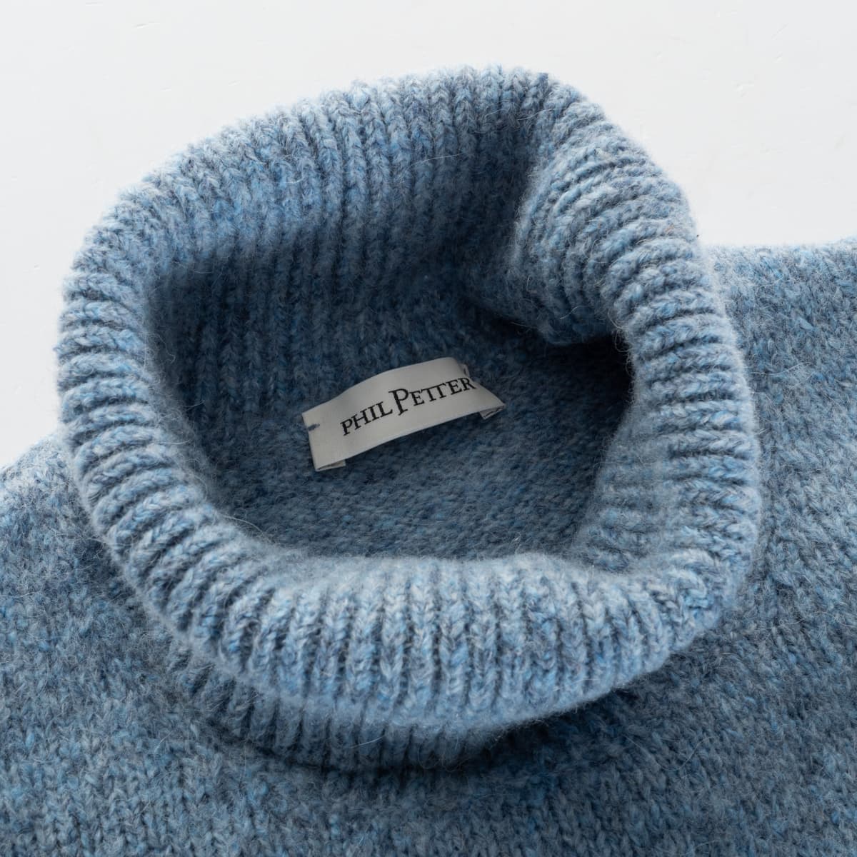 Tweed Rollkragenpullover