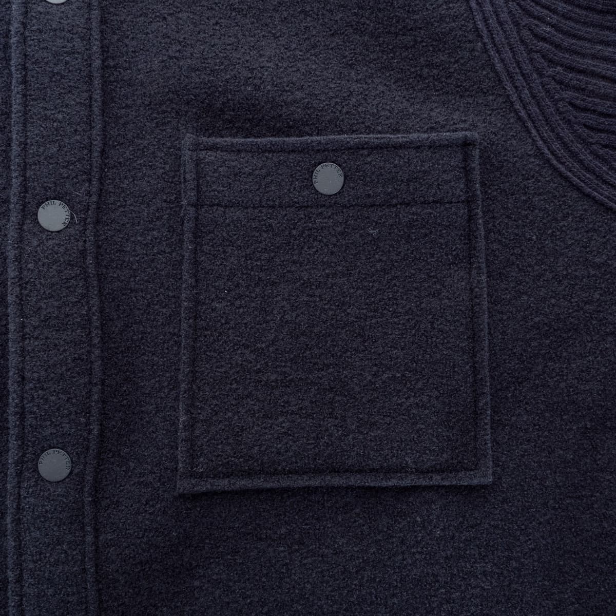 Overshirt aus Wollwalk