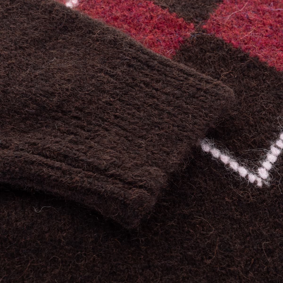 Alpaka-Mix Pullover mit Argyle-Muster