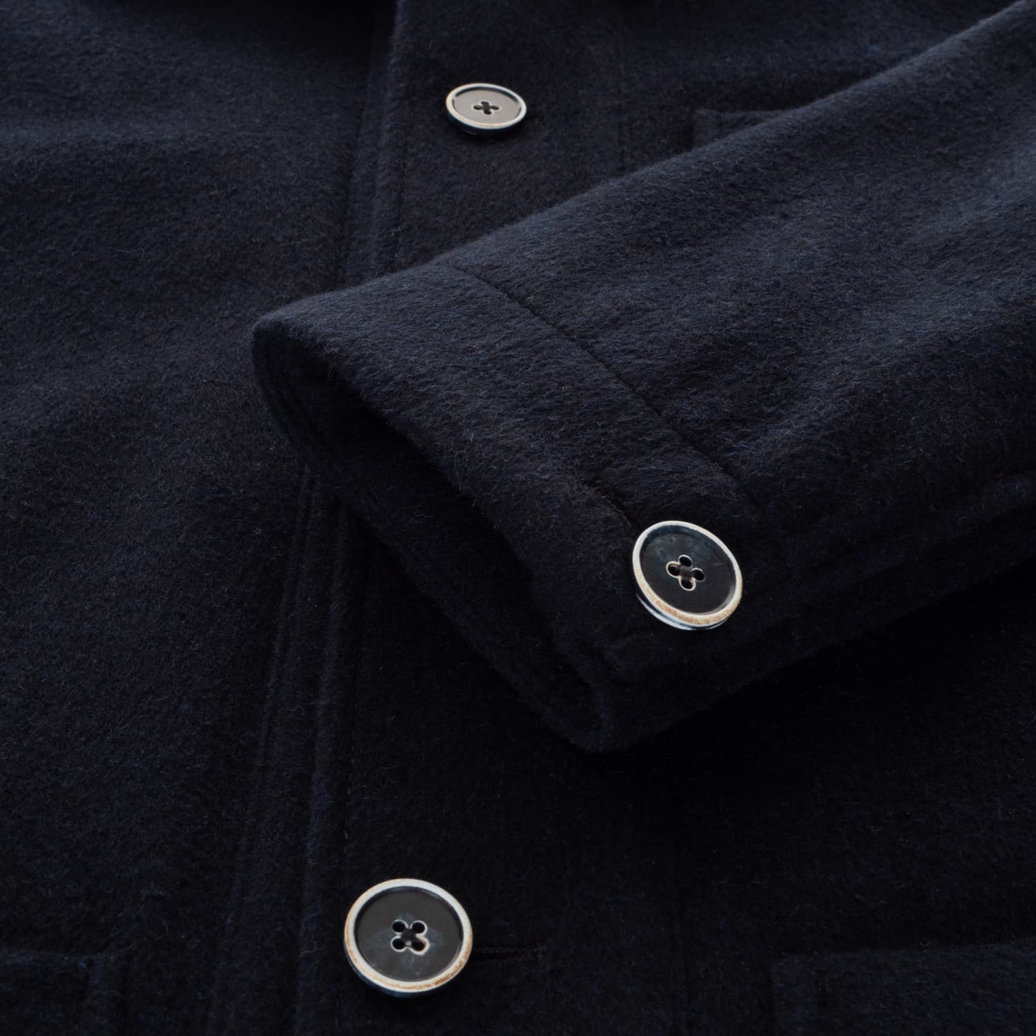 Overshirt Wolle Dunkelblau