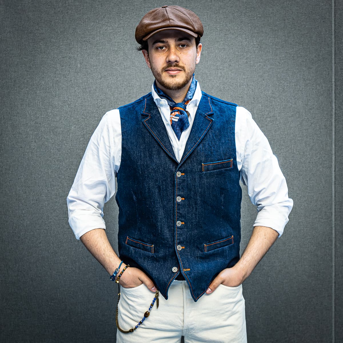Weste Gino Selvage Denim