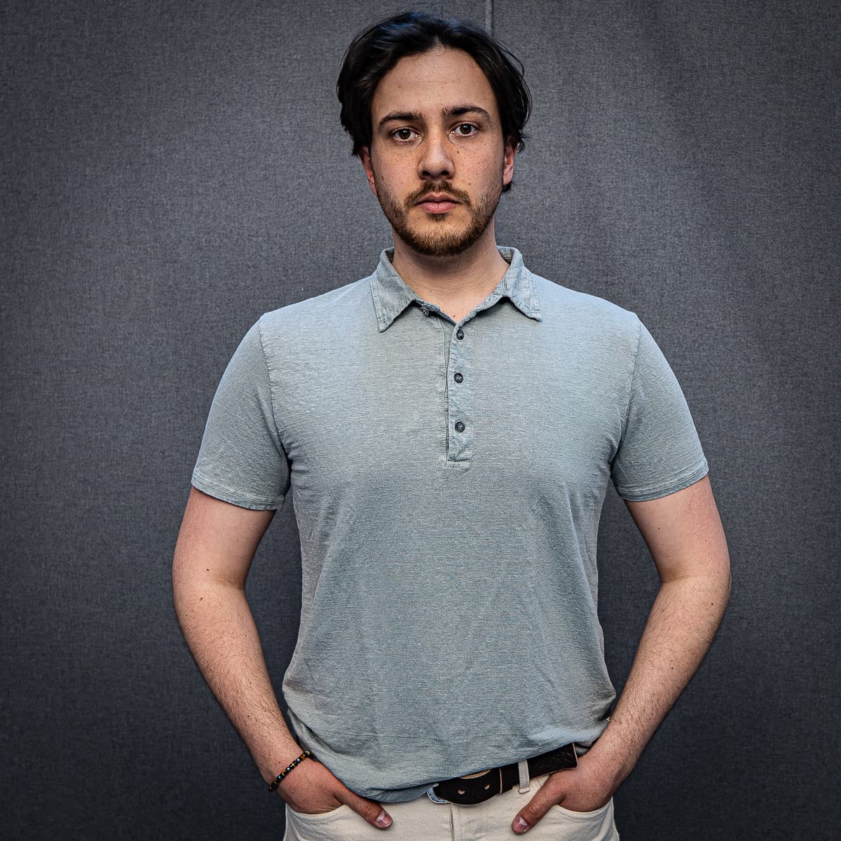 Poloshirt Gotha Leinenmix