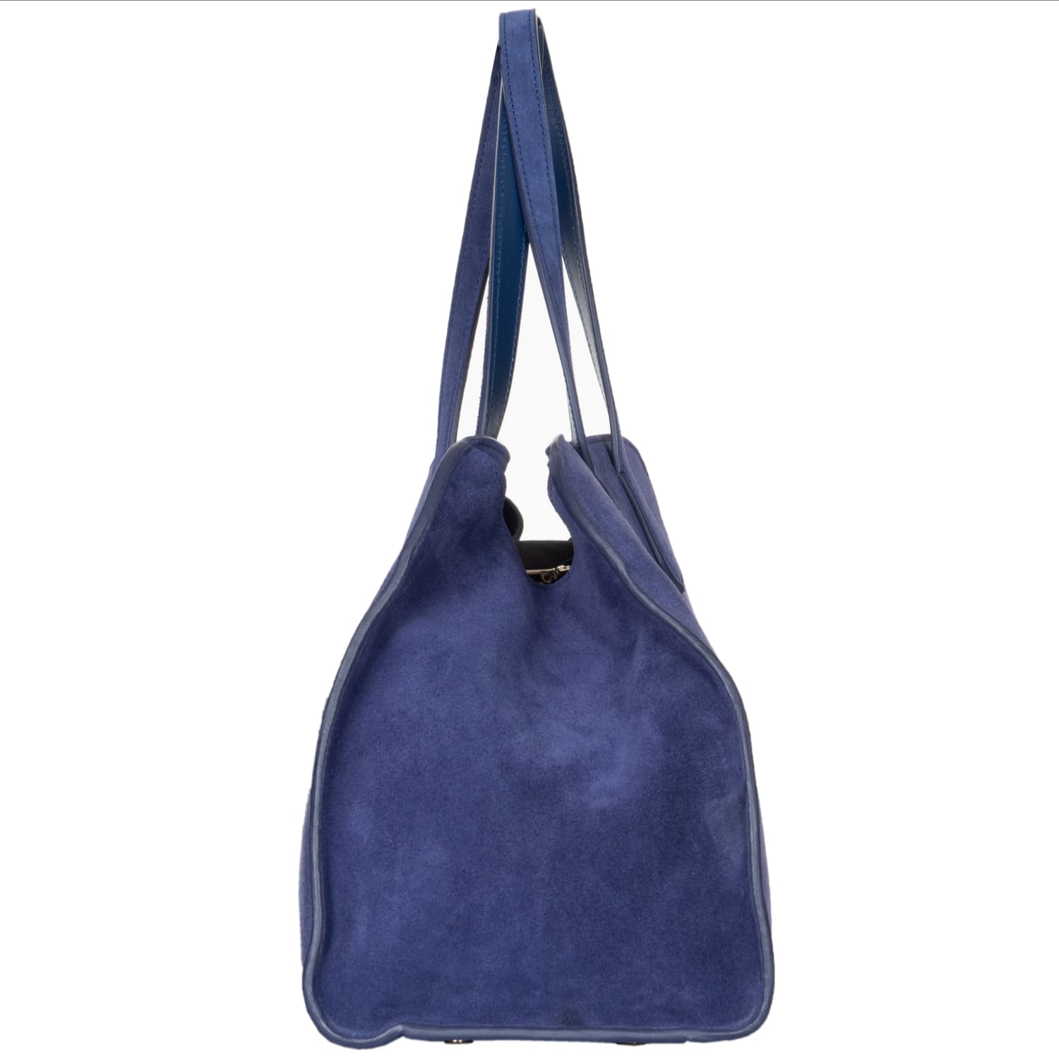 Shopper Handtasche aus Veloursleder