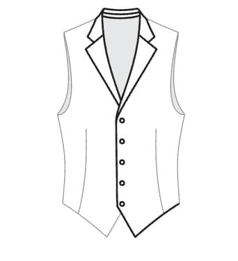 mit Revers Kragen umlaufend