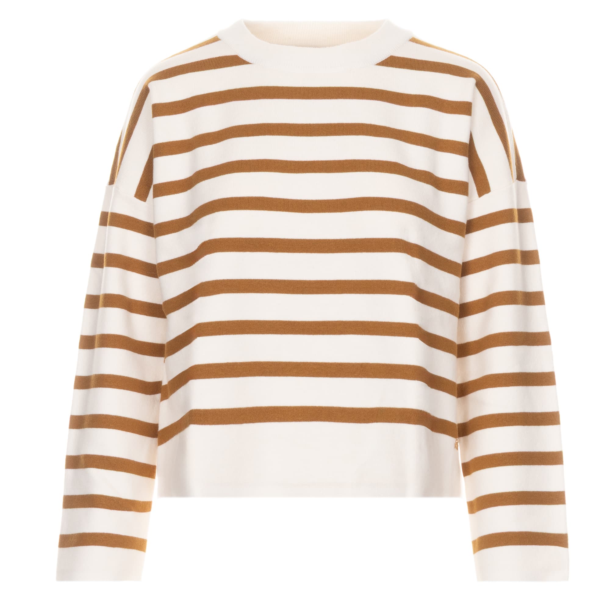 Gestreifter Strickpullover Biscote