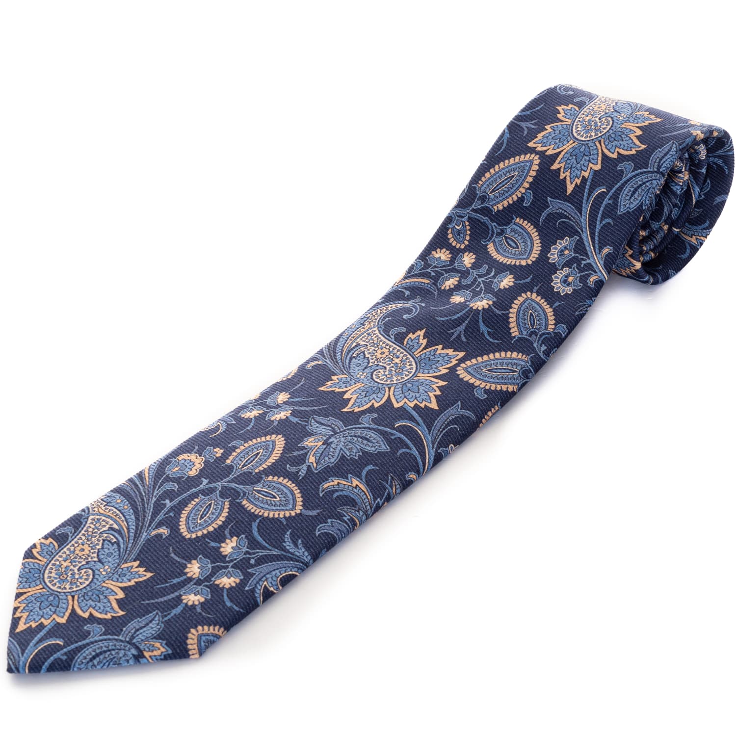 Krawatte Albert Paisley Blau