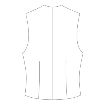 Stoffrücken schlicht