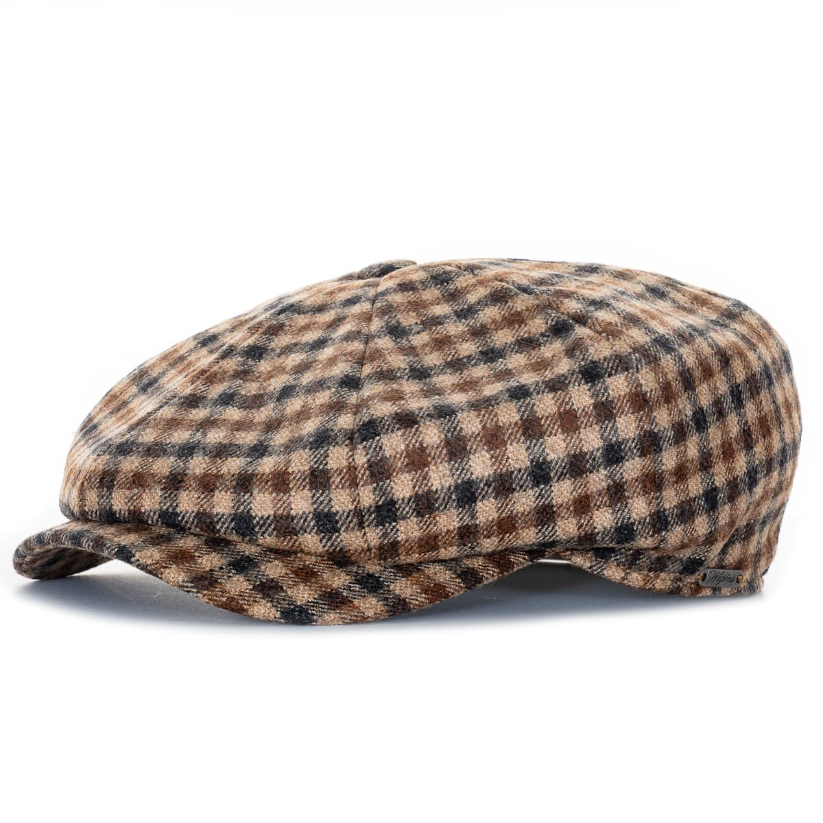 Newsboy Retro Cap Wolle Brown