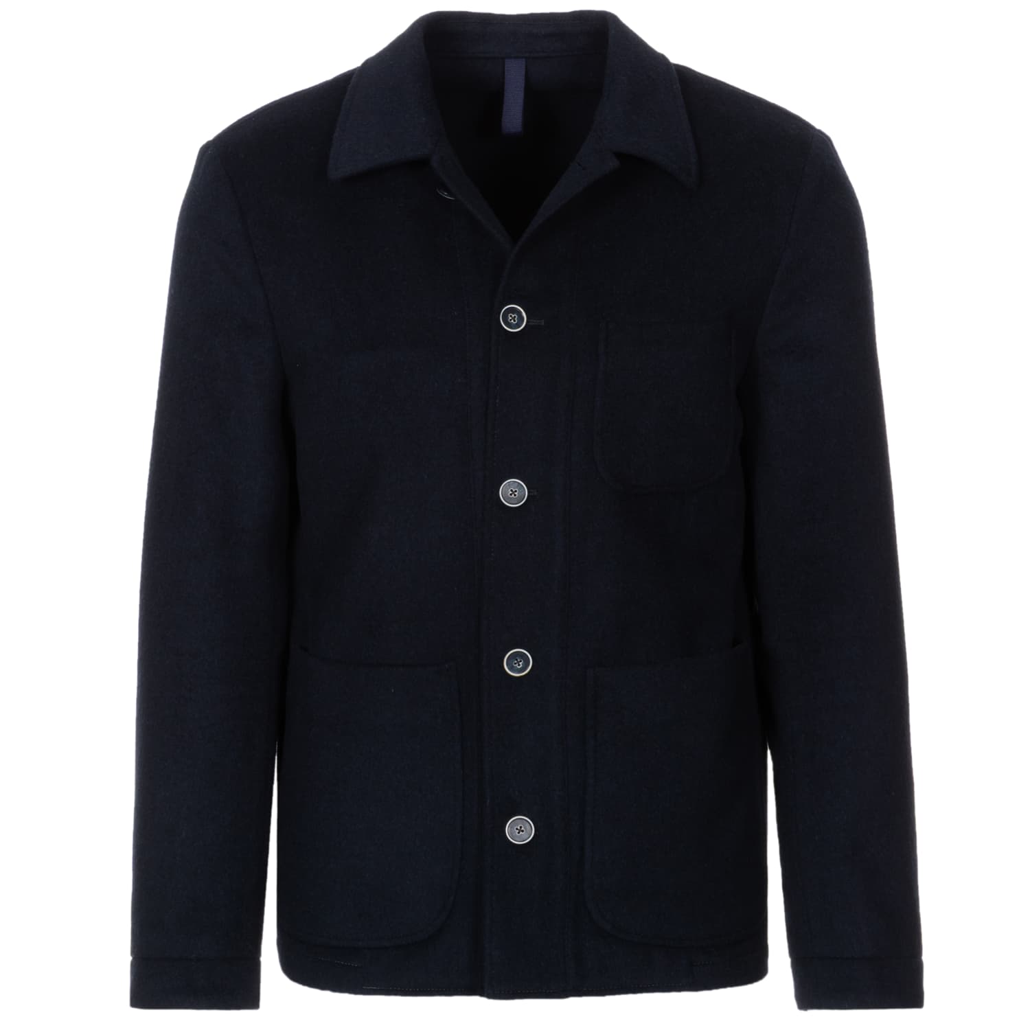 Overshirt Wolle Dunkelblau