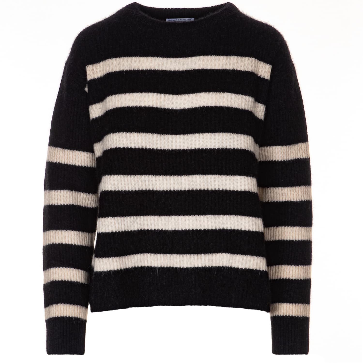 Strickpullover mit Querstreifen-Design
