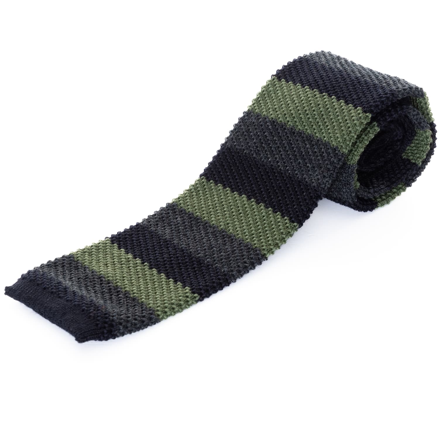 Strickkrawatte Geringelt