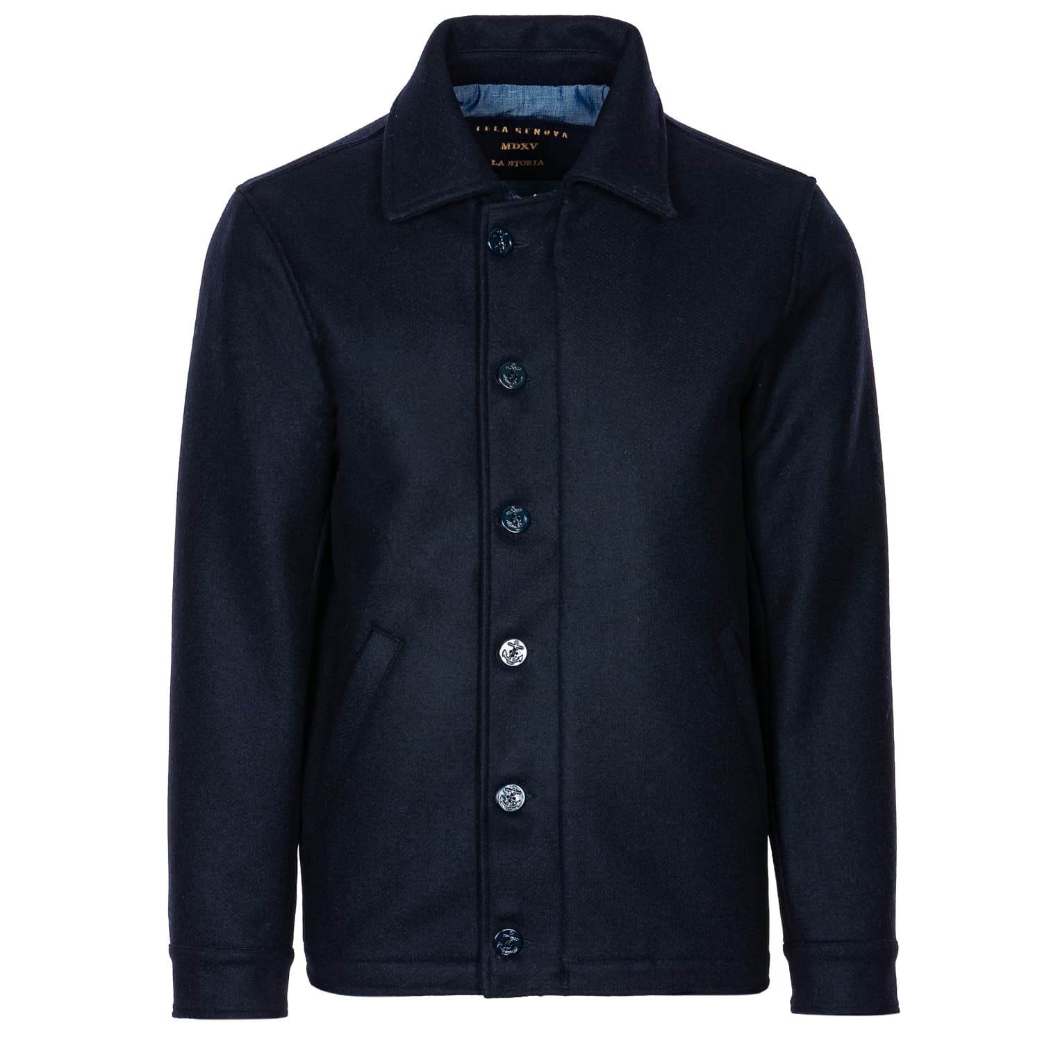 Wolljacke Michele Marine