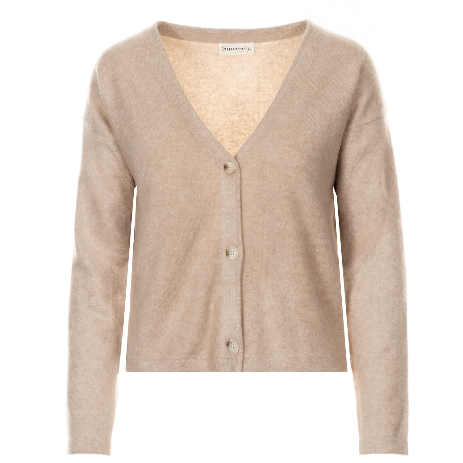 Kaschmir Cardigan Natural Melange