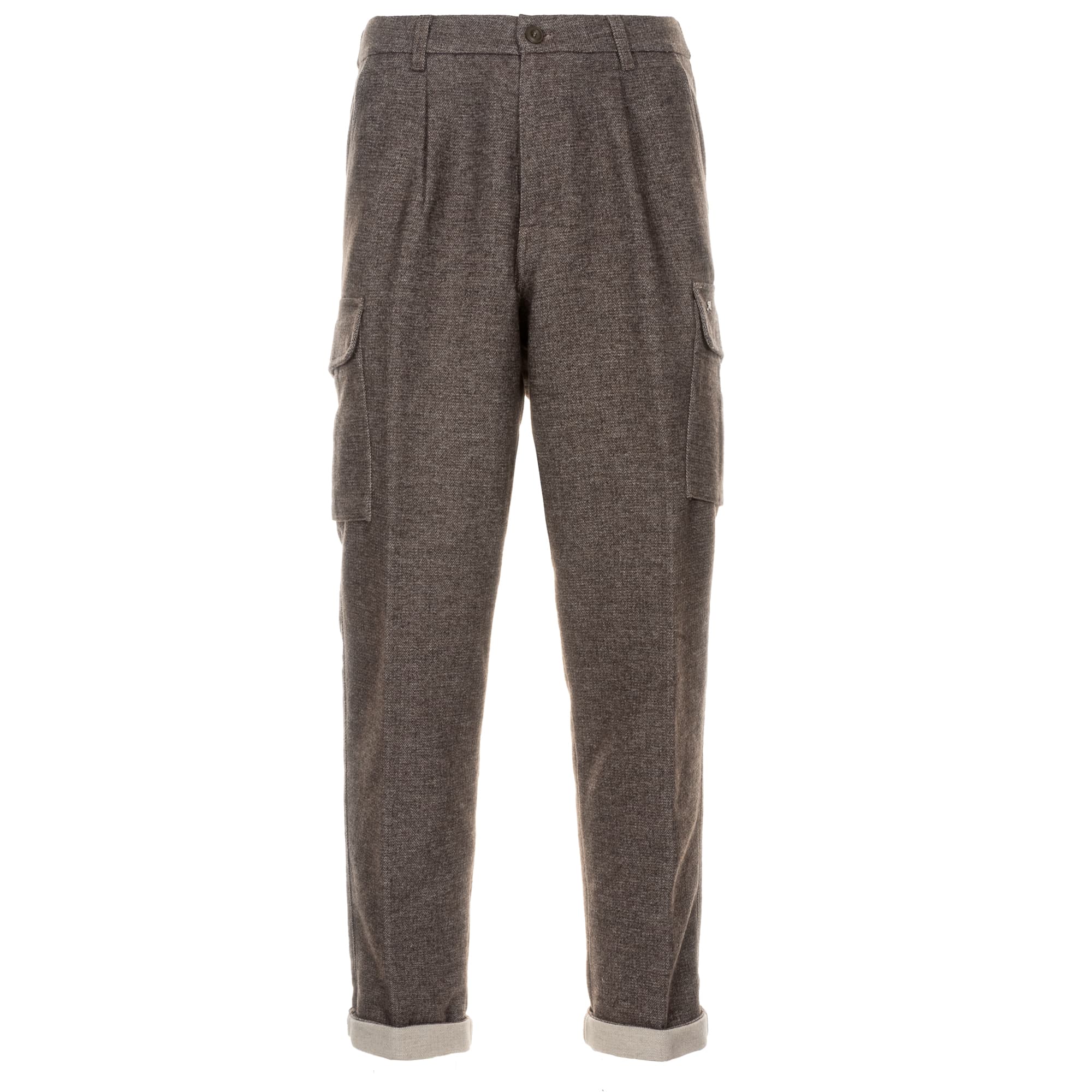 Cargohose Fischgrät Braun-Grau Masons-2pn3d8920-mte260-chile1pinces-594-5