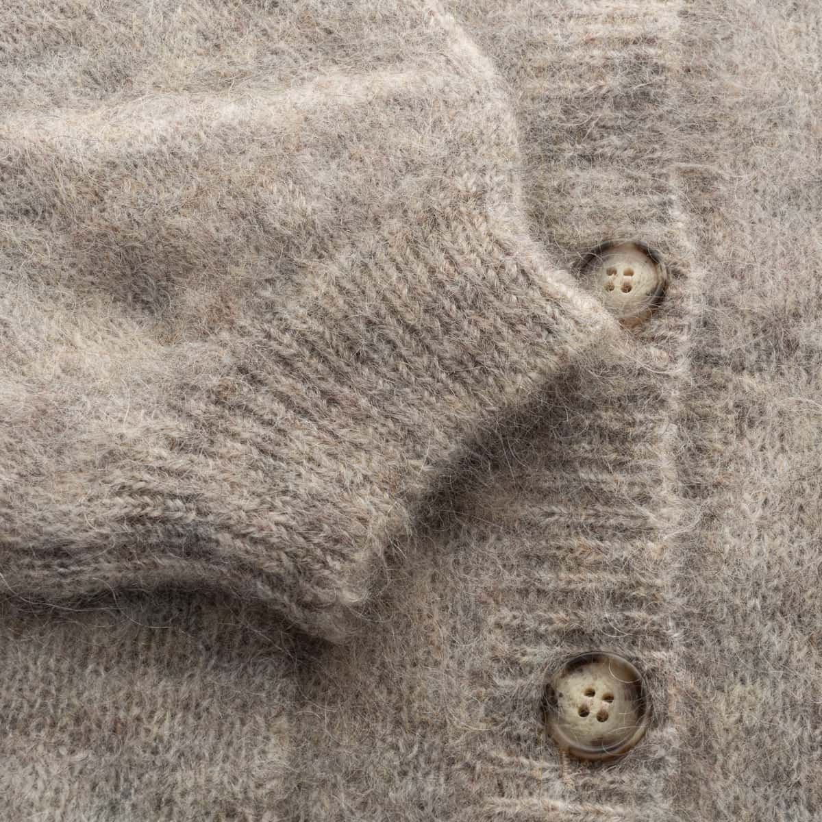 Mohair-Strickjacke Aliocha