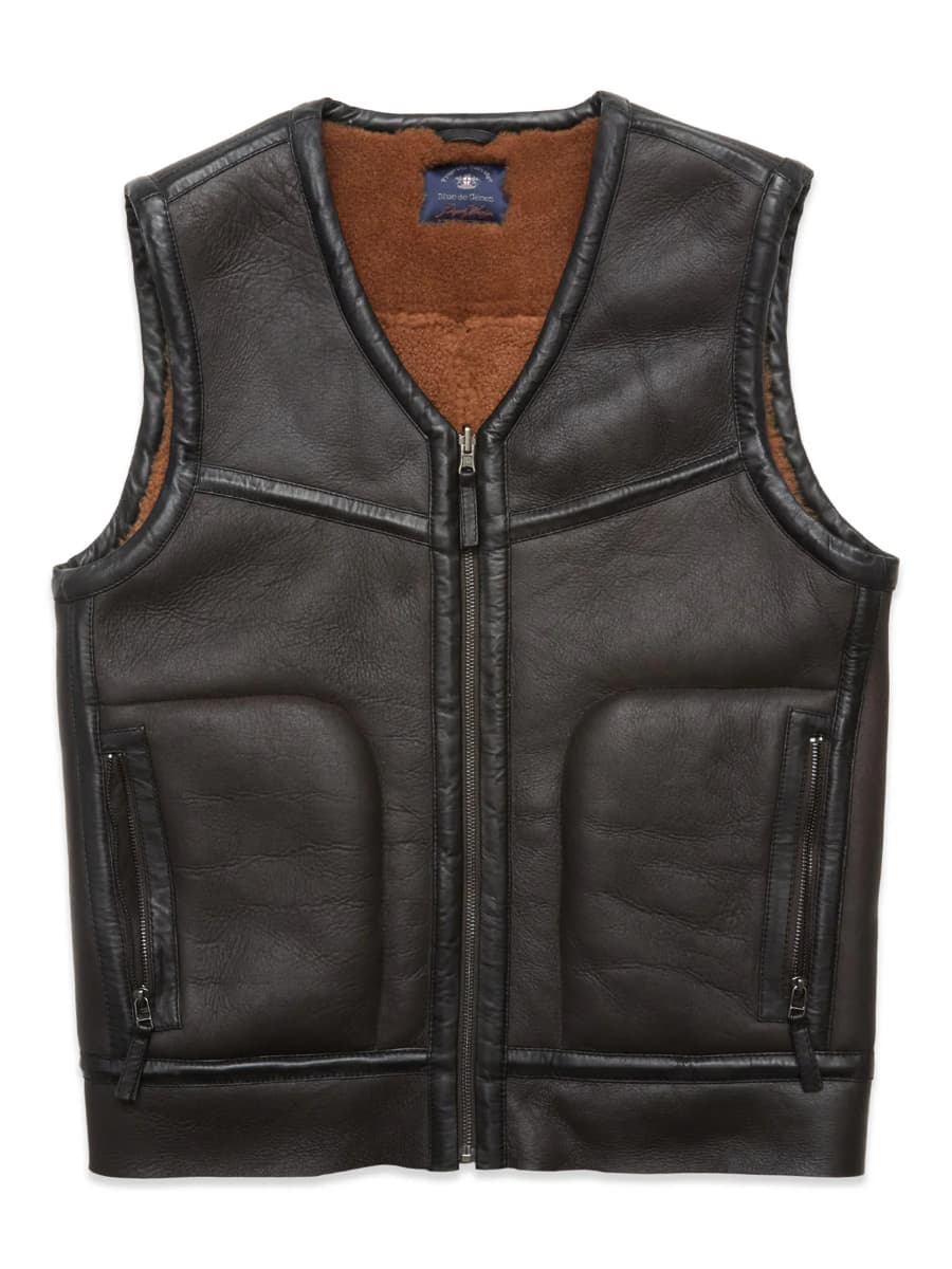 Montone Leather Gilet