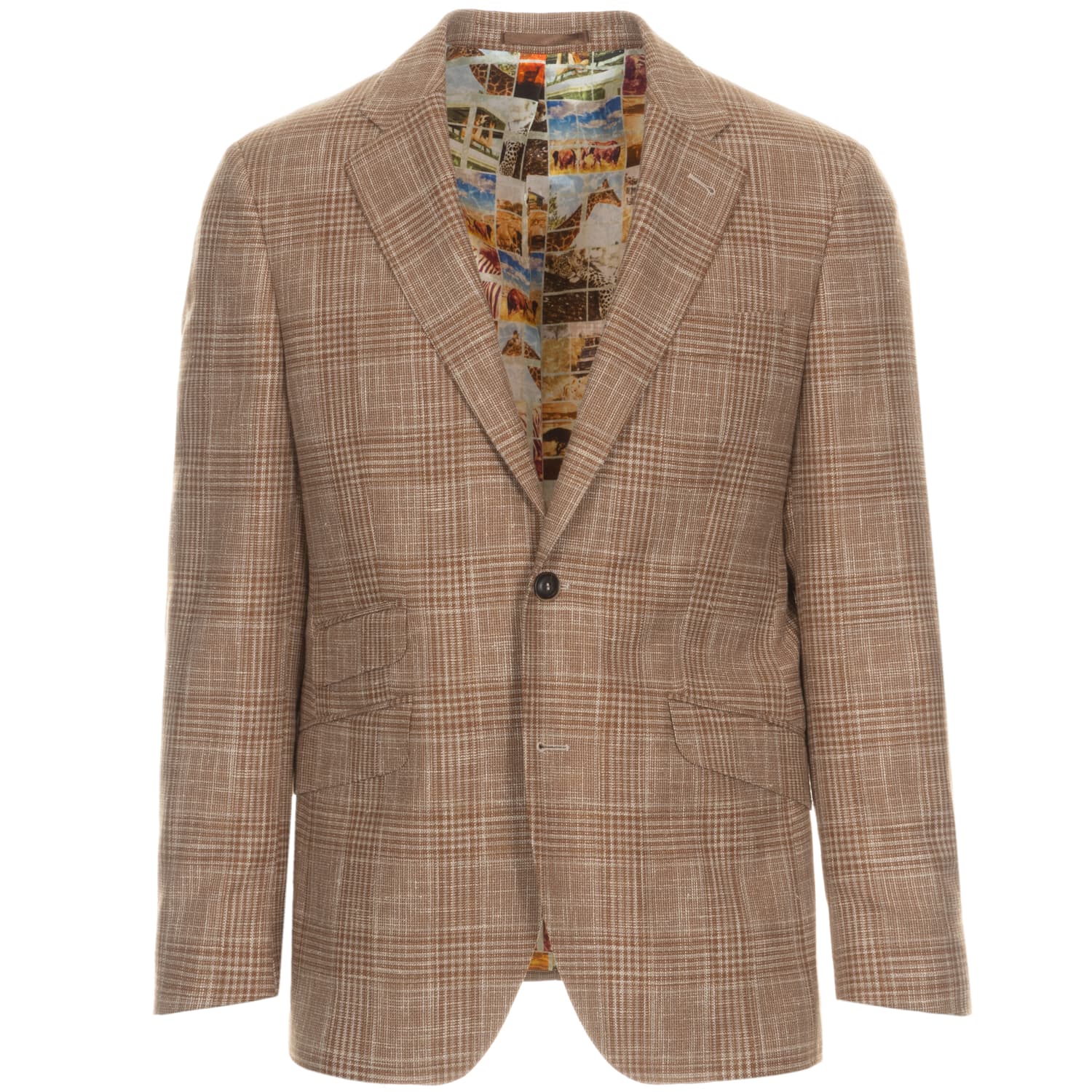 Sakko Lex Beige Glen Check