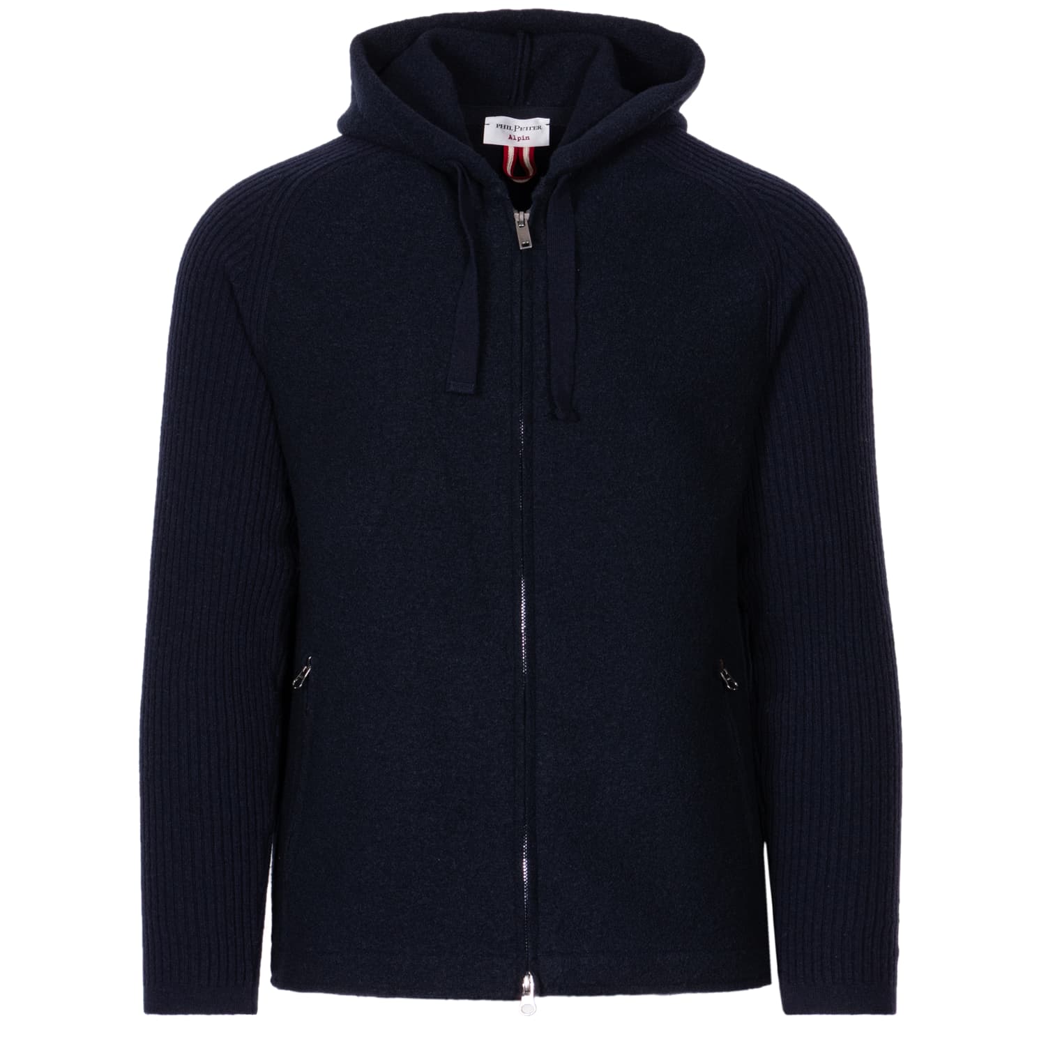 Kapuzenjacke aus Merinowollstrick