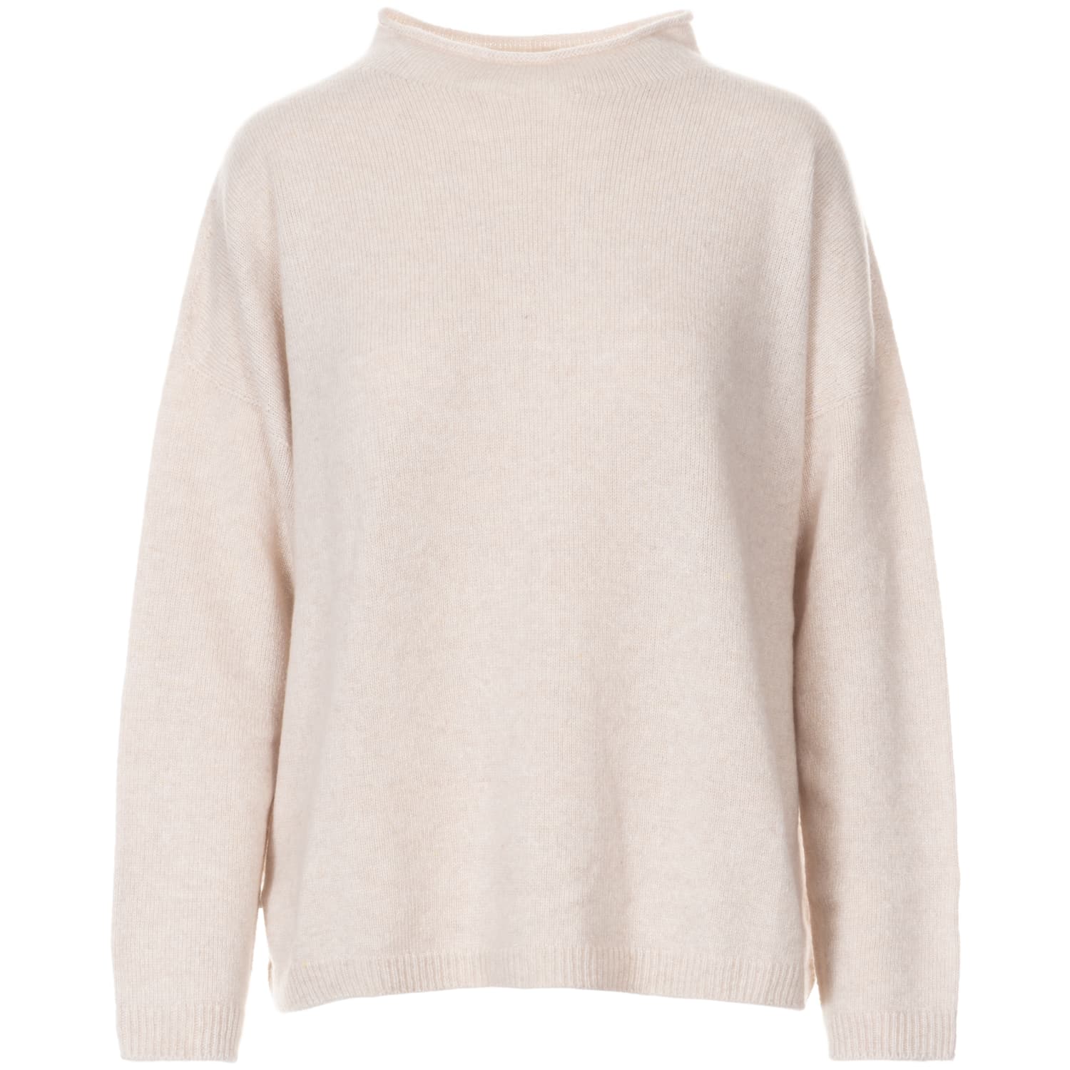 Feiner Strickpullover mit Stehkragen