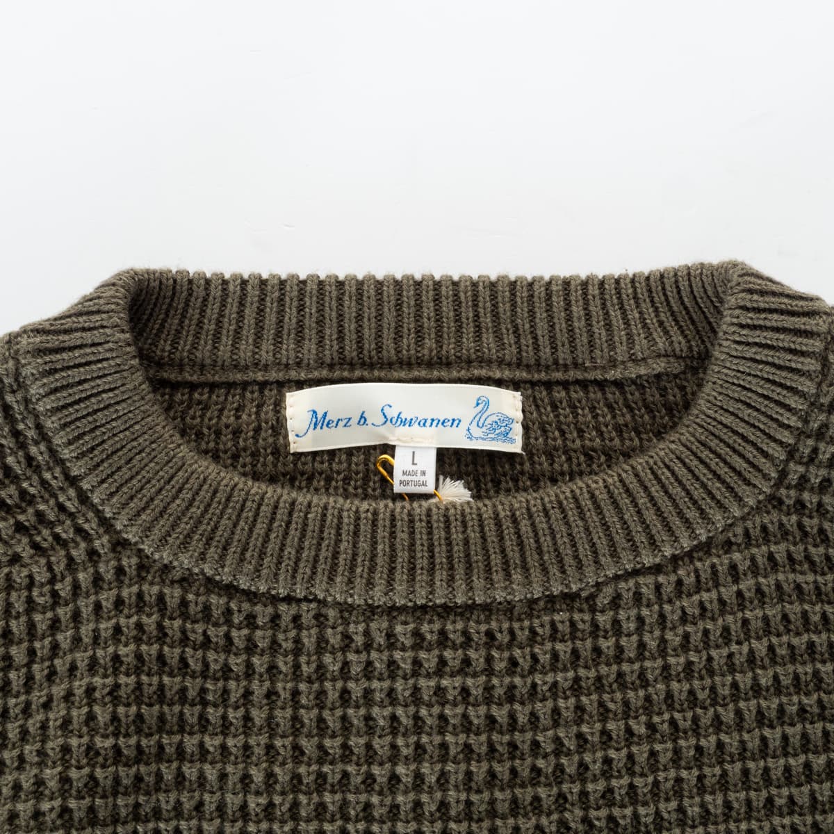 Cotton-Cashmere Sweater Waffelstruktur