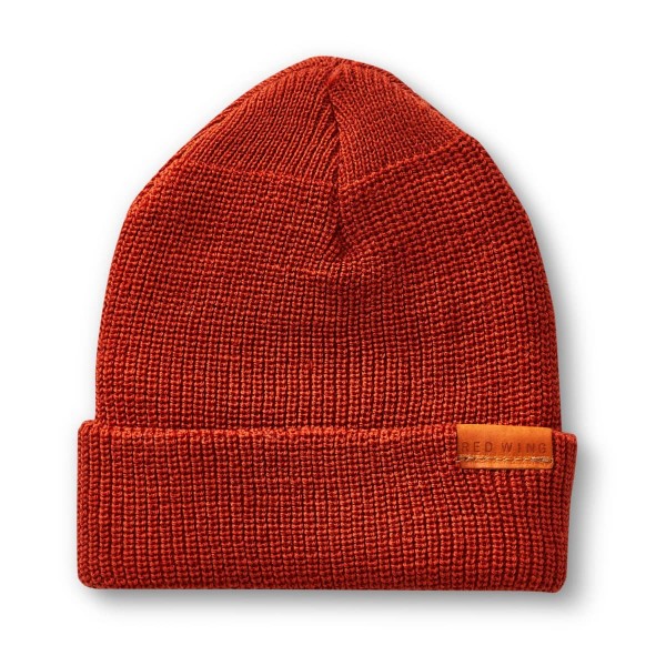 Red Wing Shoes Knitted Hat Rust