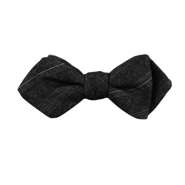Blick Bow Tie Anthracite Striped