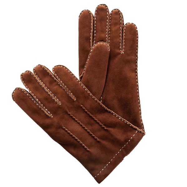 TR Gloves Goatskin Suede Brown