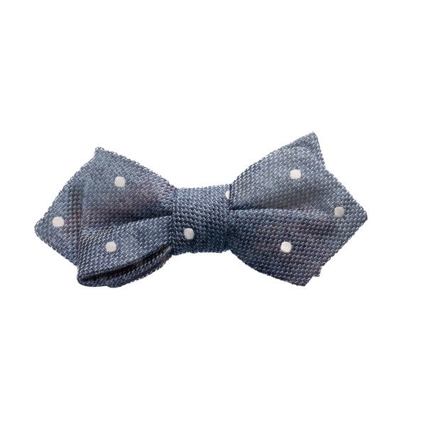 Ascot Bow Tie Blue Dotted