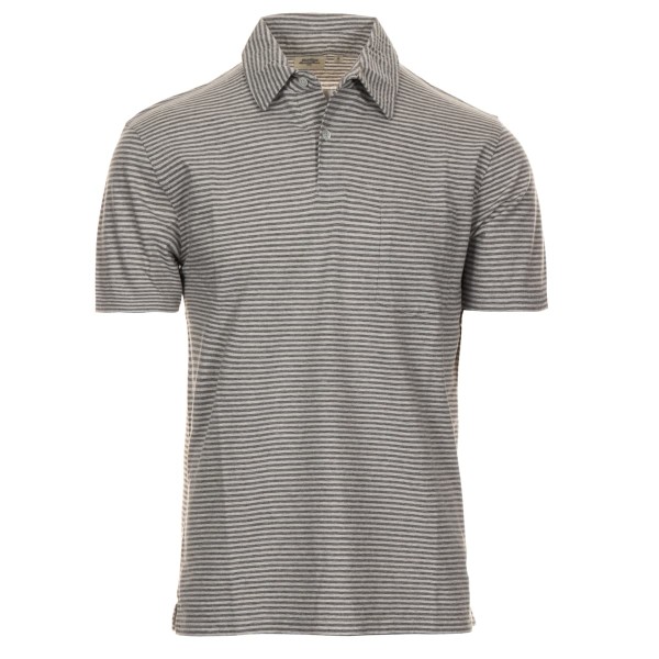Hartford Polo Shirt Grey Striped