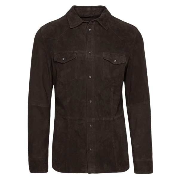 GMS-75 Washed Leather shirt jacket