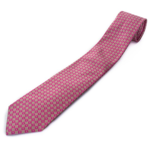 Blick Silk Necktie Albert Pink Chequered