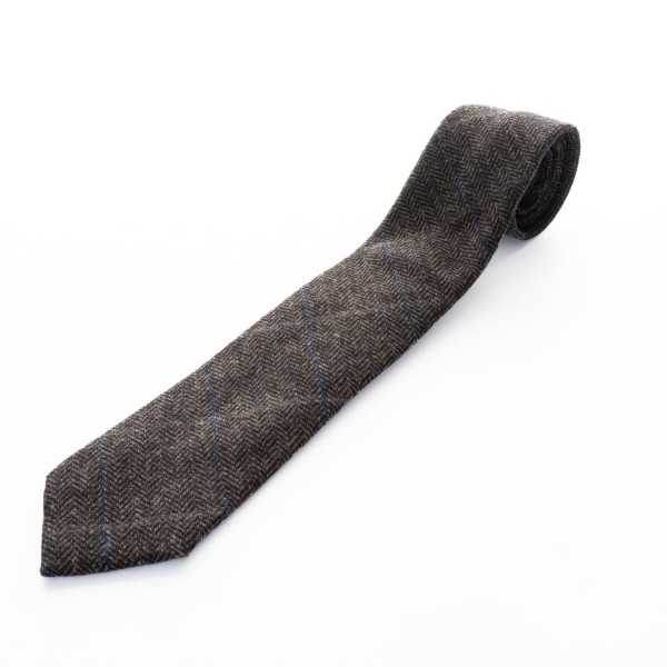 Wigens Tweed Krawatte 400887 Braun