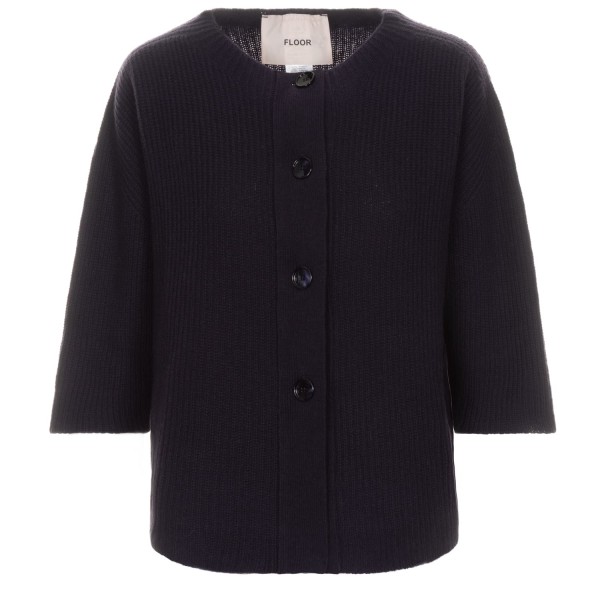 Floor merino wool knitted cardigan