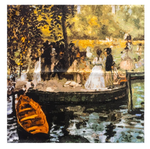 Die form Handkerchief Renoir La Grenouillere