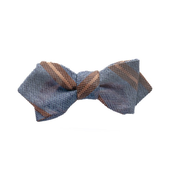 Ascot Bow Tie Light Blue Striped
