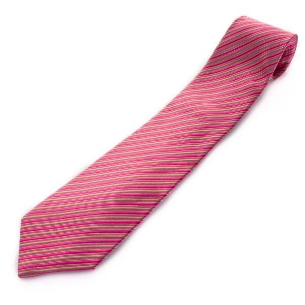 Blick Necktie Silk Albert Pink Striped