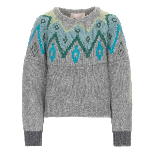 Floor Knitted Sweater Geometric Patterns